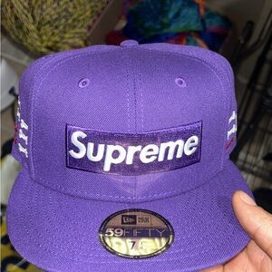 Supreme Purple 59FIFTY Cap bones